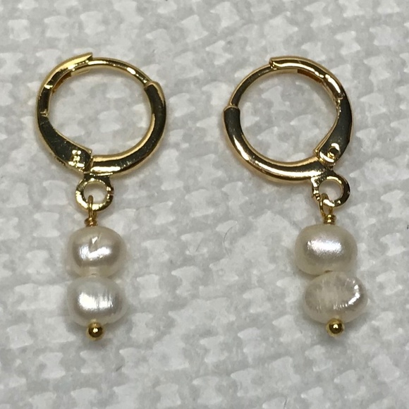 Lucrezia Borgia Double Natural Pearl Gold Renaissance Earrings Handmade Replicas - Picture 10 of 14